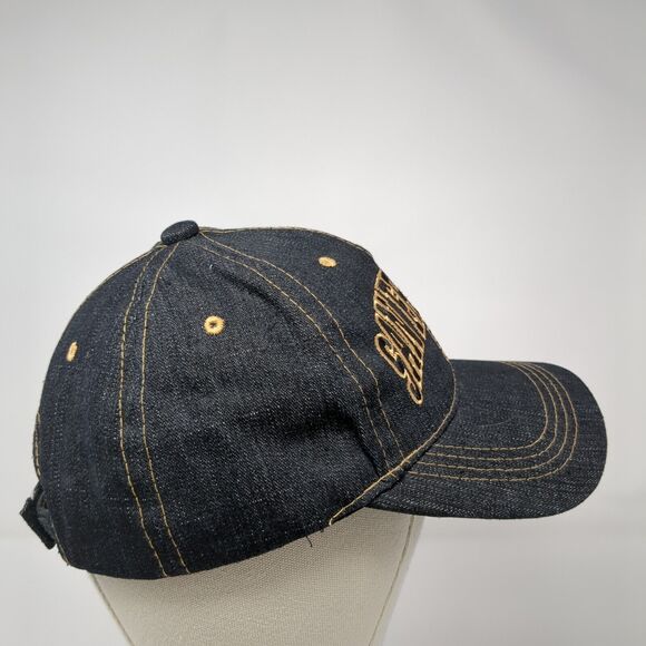 San Francisco SF Strapback Hat Blue One Size Adjustable Embroidered Lanza Cotton - Picture 4 of 9